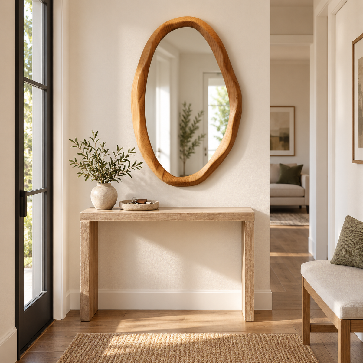 Willow Organic Wood Mirror#Mir1