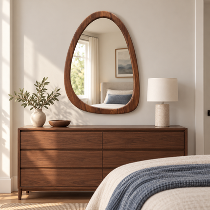 Rowan Organic Triangle Wood Mirror#Mir17