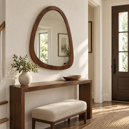 Rowan Organic Triangle Wood Mirror#Mir17