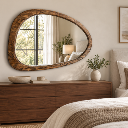 Canyon Pebble Wood Mirror#Mir20