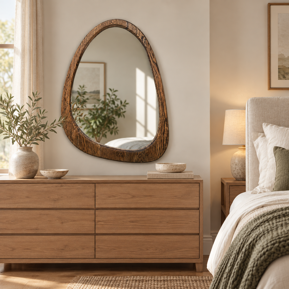 Mesa Organic Wood Mirror#Mir22