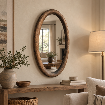Ashford Oval Wood Mirror#Mir27