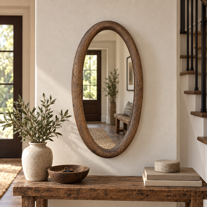 Ashford Oval Wood Mirror#Mir27