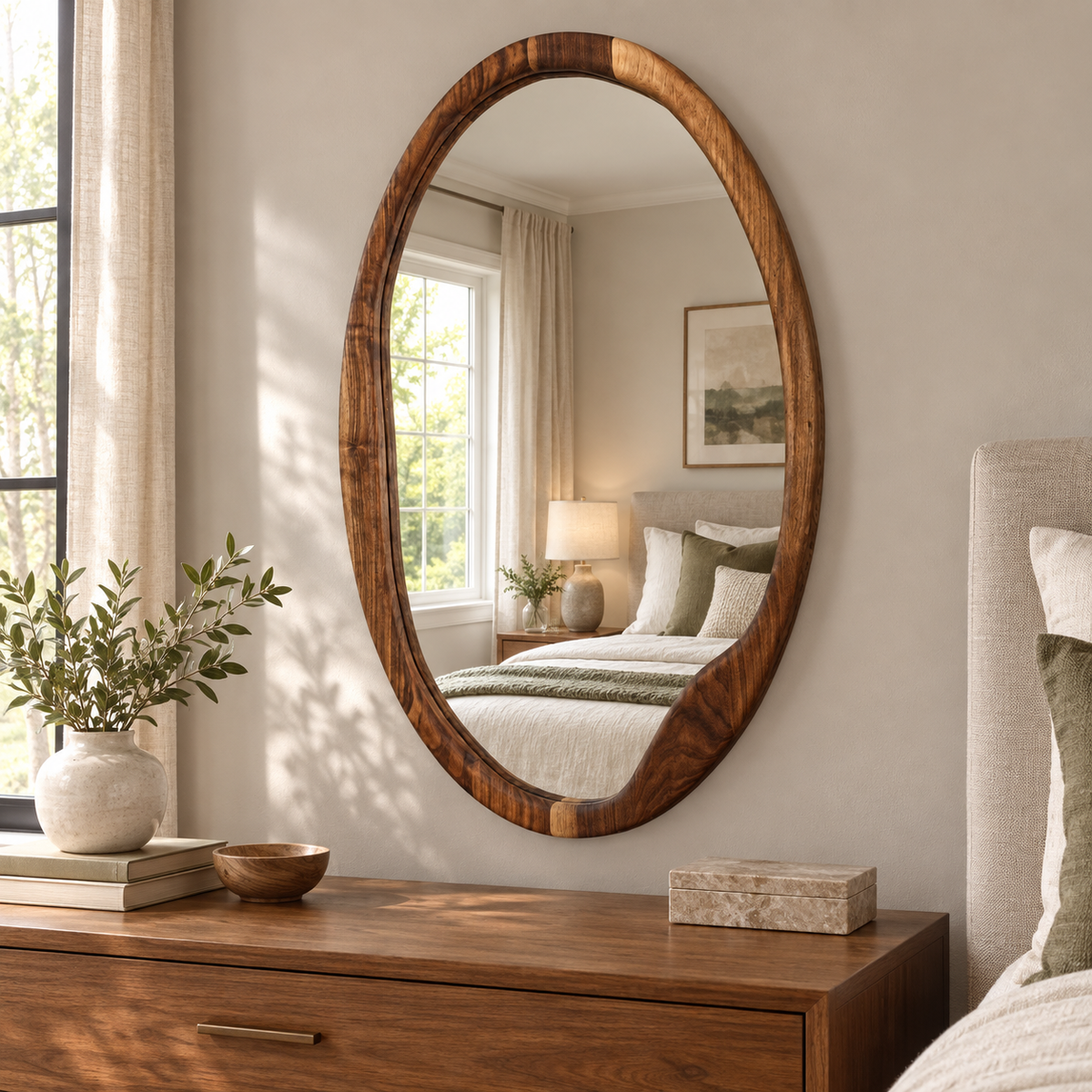 Willow Organic Wood Mirror#Mir28