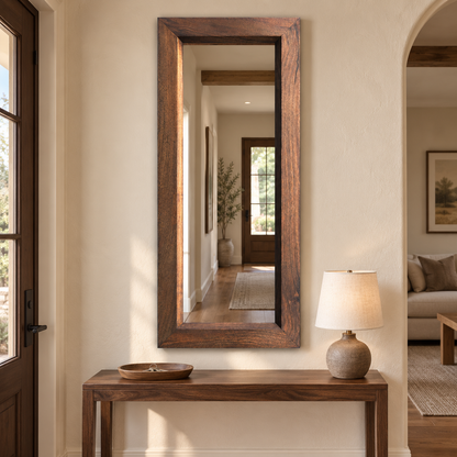 Prescott Tall Walnut Mirror#Mir30