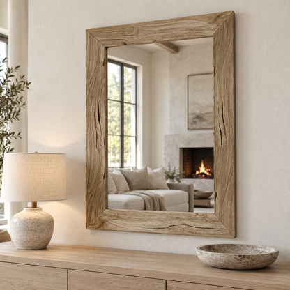 Whitmore Rustic Wood Mirror#Mir32