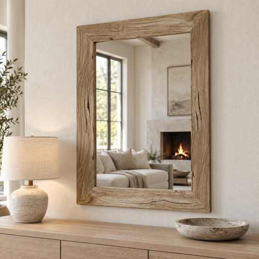 Whitmore Rustic Wood Mirror#Mir32