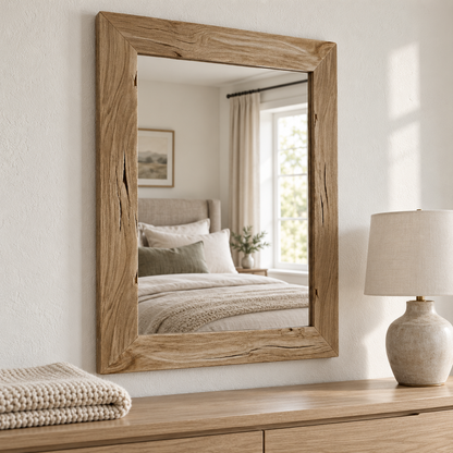 Whitmore Rustic Wood Mirror#Mir32