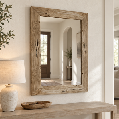 Whitmore Rustic Wood Mirror#Mir32