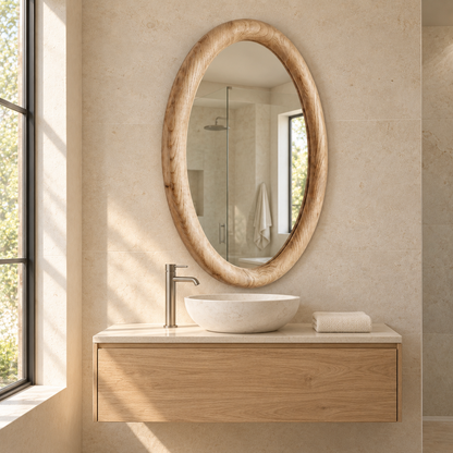 Norwood Sculpted Oval Mirror#Mir36
