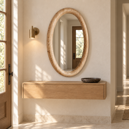 Norwood Sculpted Oval Mirror#Mir36