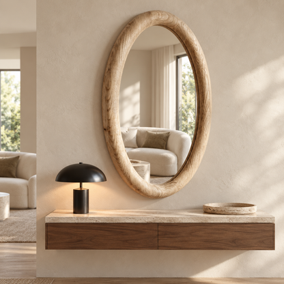 Norwood Sculpted Oval Mirror#Mir36