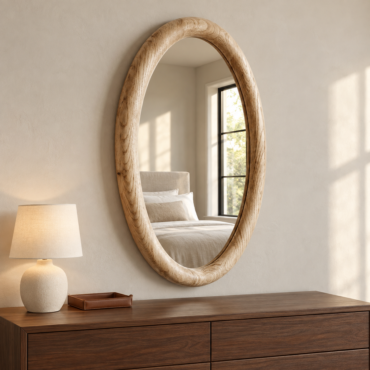 Norwood Sculpted Oval Mirror#Mir36