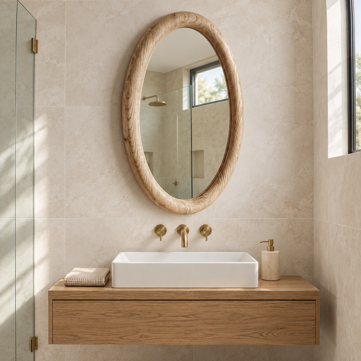 Norwood Sculpted Oval Mirror#Mir36