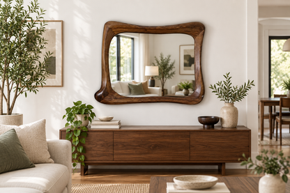 Organic Walnut Horizontal Mirror#Mir63