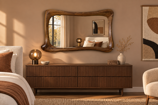 Organic Walnut Horizontal Mirror#Mir65
